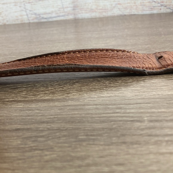 Mens Pre Owned Links & Kings Brown Italian Leather Golf Belt Size 40 - Picture 6 of 14